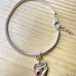 Sterling silver bracelet size 7-8” adjustable 14.2g