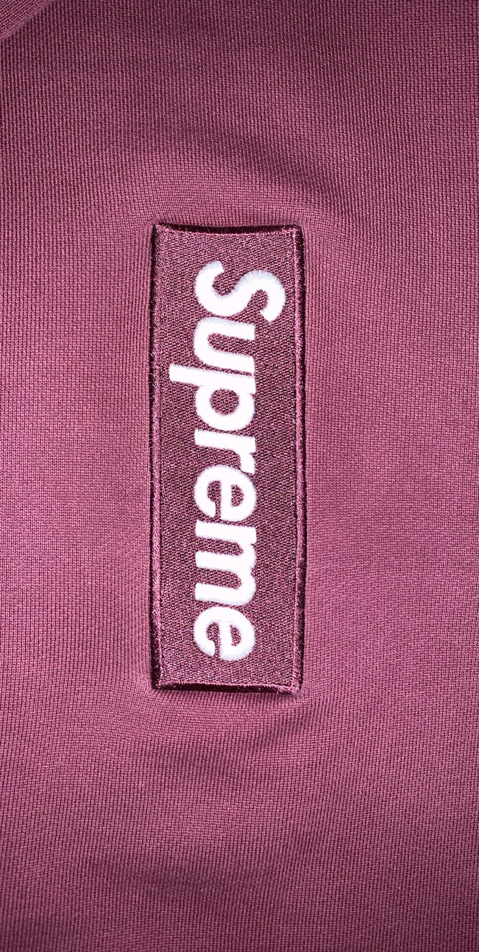 Maroon supreme box logo hoodie