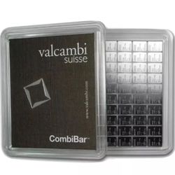 Valcambi 100 Gram Bars .999 Silver