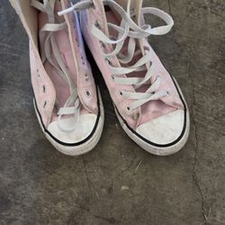 Girls Pink Converse 