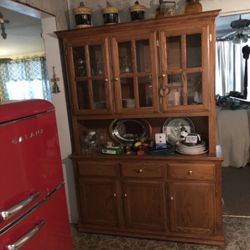 Oak China Cabinet 