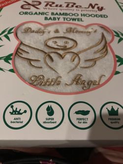 Rubeny baby hooded towel bonus wash cloth