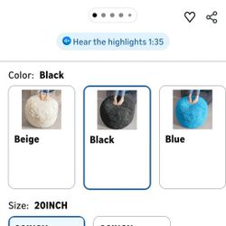 HIGOGOGO Round stuffed pouf