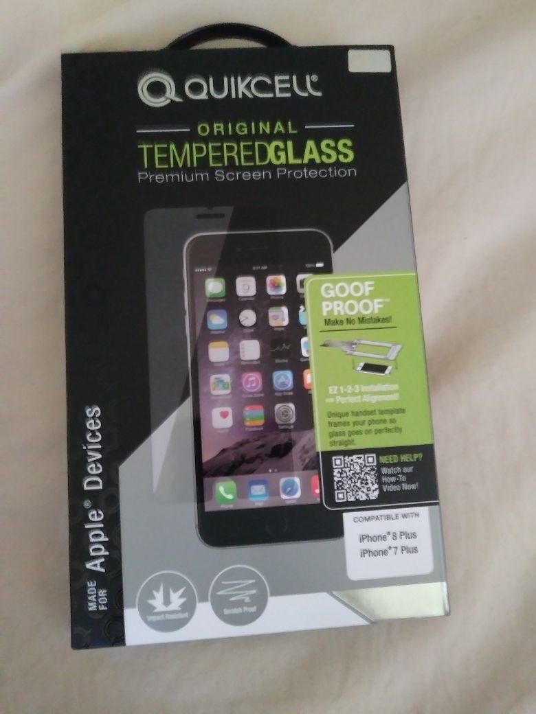 IPHONE 8 PLUS,7 PLUS TEMPER GLASS