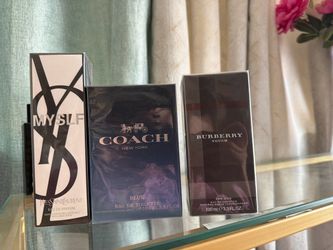 YSL, Coach Blue & Burberry Touch Fragrance Bundle