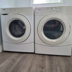 Washer & Dryer:Inspected & Fully repaired by Sears.
Excellent condition.
Whirlpool.