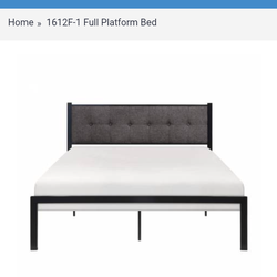 Full bed frame and headboard