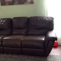 Brown Leather Couches 