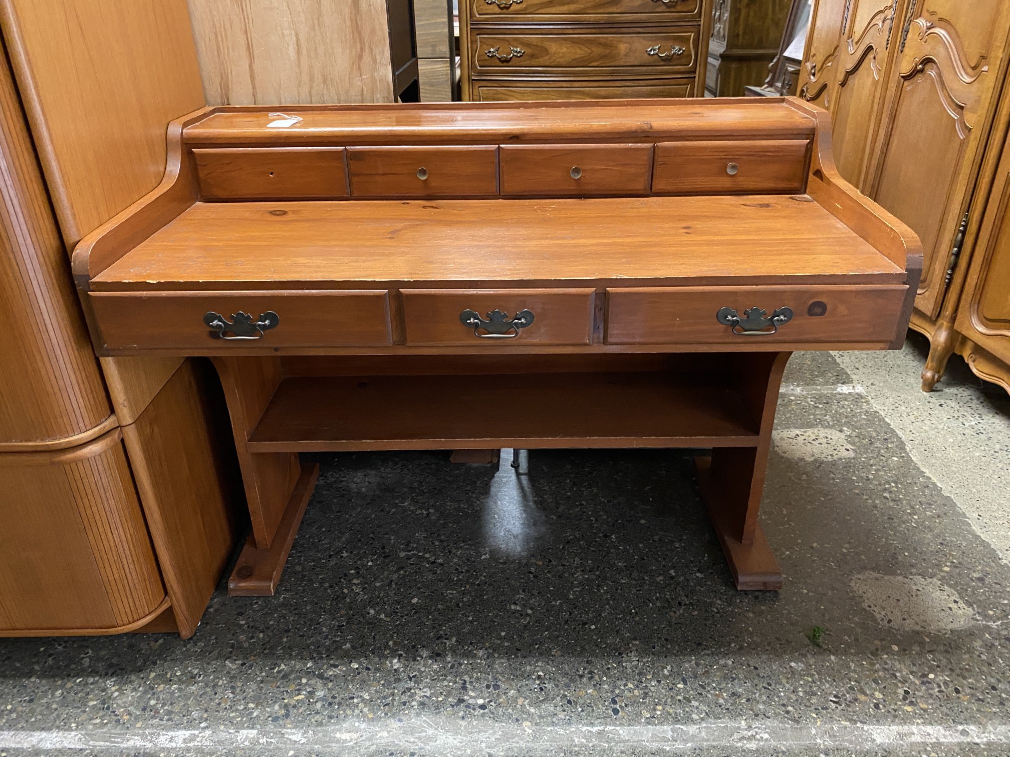 Vintage 7 Drawer Desk (One Drawer Missing Knob Handle)