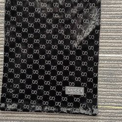 Black Silk Vintage Gucci Scarf 