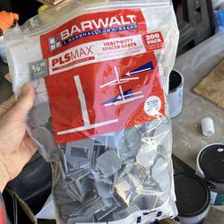 Tile, thinset, grout supplies