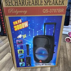 speaker bluetooth usb sd recharge memoria mic karaoke