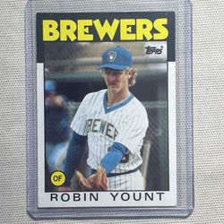 🔥⚾️ 1986 Topps - Robin Yount #780 Milwaukee BREWERS ⚾️🔥