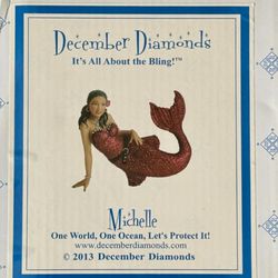 December Diamonds MICHELLE 2013 Mermaid Ornament, Discontinued - NEW