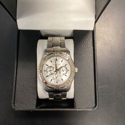 Mens Bulova Two Tone Watch 