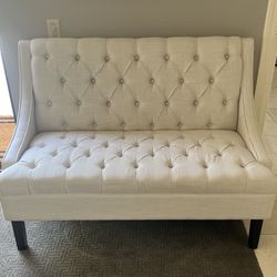 Tufted Loveseat Bench