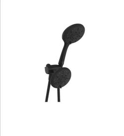 Glacier Bay 6 -Spray Patterns with 1.8 GPM 4.5 in. Wall Mount Dual Shower Heads in Matte Black