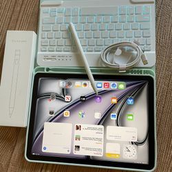 Apple iPad Air 11” M2 chip 128GB (2024 model / Gray) with keyboard and Pencil (100% battery) 