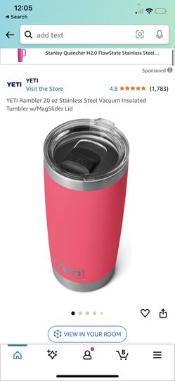 YETI BIMINI PINK RAMBLER 20oz Tumbler 