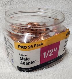1/2" Copper male adapter