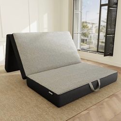 ROXGOX Memory Foam Trifold Mattress, Twin Portable Floor Bed 6 Inch with Washable Cover