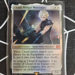 Final Fantasy Magic The Gathering Cloud, Midgar Mercenary 