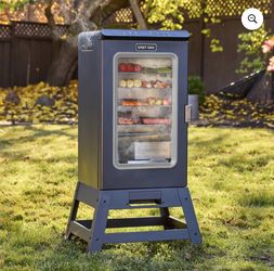 (BRAND NEW) East Oak 725 Sq In Electric Smoker With Stand – Night Blue & Grey
