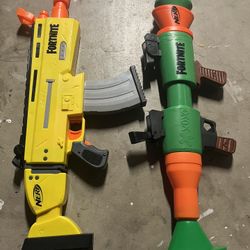 Four Fortnite Nerf Guns 
