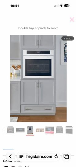 Frigidaire White Single Wall Oven