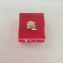 Mens Cluster Ring 14K 6.3G 1 Karat Natural Diamonds 