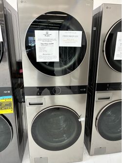 FREE DROP OFF Within 20 Miles on a Washtower Stacked Front Load Washer/Gas Dryer