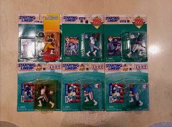 $30 BUYS ALL 6 NFL FOOTBALL π HALL OF FAMER VINTAGE STARTING LINEUPS FACTORY SEALED IN EXCELLENT CONDITION - $20 FOR ANY 3 OR ALL 6 FOR $30