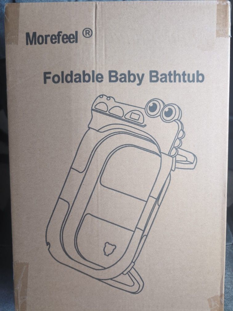 Morefeel Baby Bathtub Foldable Pink