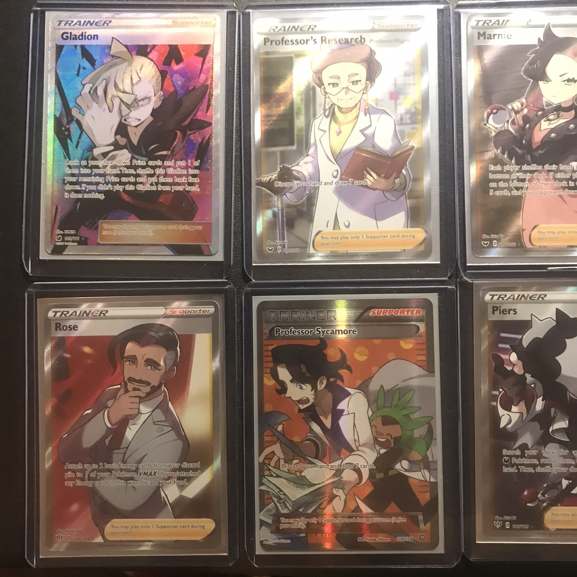 Pokémon trainer full art cards