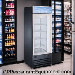 NEW Restaurant Glass Door Display Cooler Merchandiser Merchandizing Commercial Refrigerator