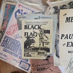 Black flag og punk rock flyer
