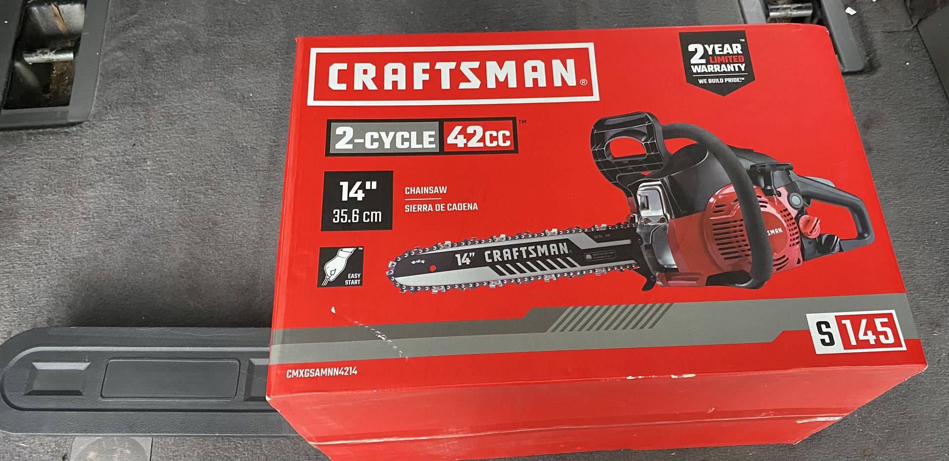 S145 14-in 42 cc 2-Cycle Gas Chainsaw 