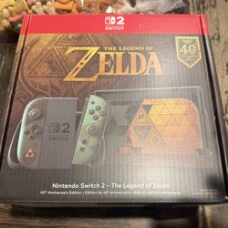 Nintendo Switch 2 The Legend of Zelda Edition 40th anniversary IN HAND