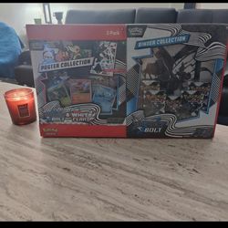 Pokemon Black Bolt & White Flare Poster and Binder Collection Bundle
