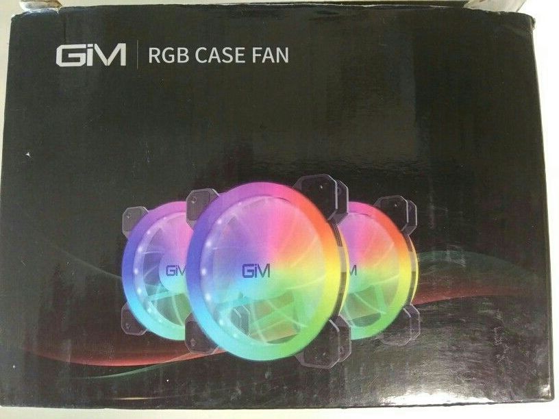 GIM 3 PIECE RGB CASE  FANS