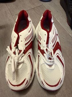White and Red Sneakers Size 37