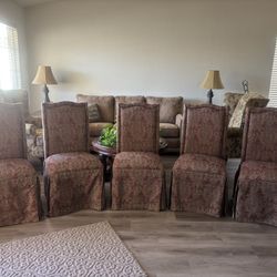 Five Formal Dining Room, Chairs, Very Well Built.