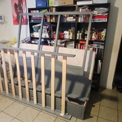 Canopy Twin Bed w/ Drawers & MATTRESS 