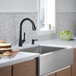 KITCHEN FAUCET - KOHLER R26281-SD-BL Maxton Touchless Pull-Down Kitchen Faucet with soap/Lotion Dispenser, Matte Black