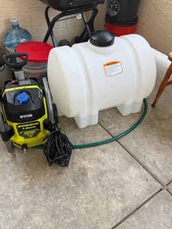 2000 GPM Ryobi pressure washer 35 gallon water tank