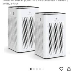 Medify MA-25 Air Purifier with True HEPA H13 Filter | 825 ft2 Coverage in 1hr for Allergens, Smoke, Wildfires, Odors, Pollen, Pet Dander | Quiet 99.9%