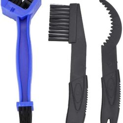 3pcs Bike Cleaning Tool Set Bike Chain Crank Sprocket Cleaning Tool Washing Brushes Tackle Kit Accessory for Road Mountain Cycling