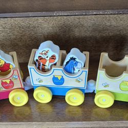 Winnie Woodden Train Set ,educational Toys