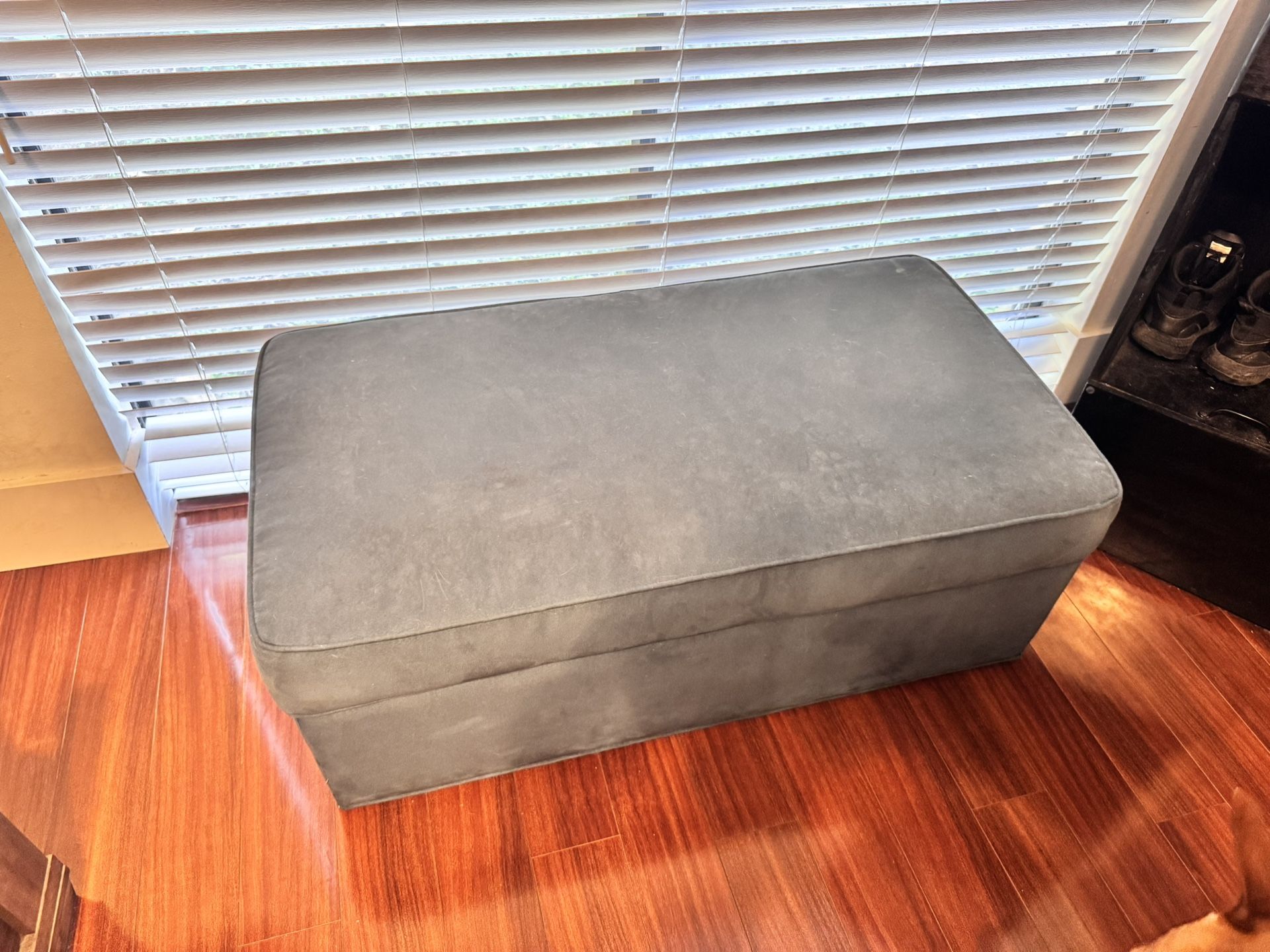 Blue Ottoman With Storage