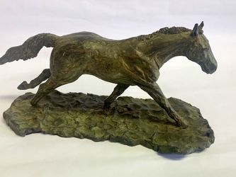 Bronze Horse Sculpture “Running Free”